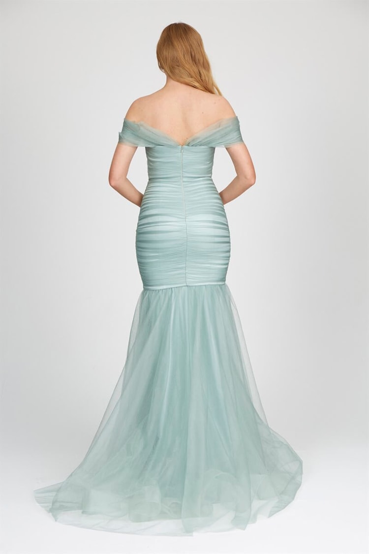 Mint Straplez Kolsuz Maxi Abiye ElbiseST050S0227401