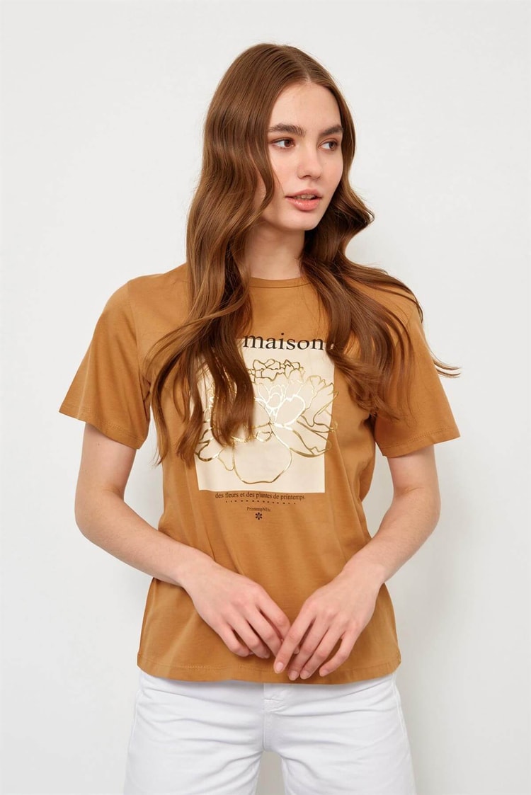 Moka Kısa Kol Baskılı T-ShirtST060S71235001