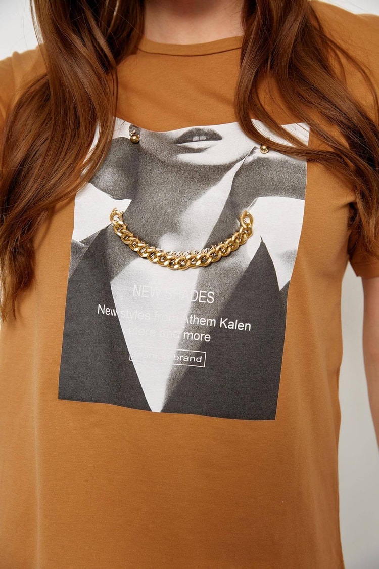 Moka Kısa Kol Baskılı T-ShirtST060S71234001