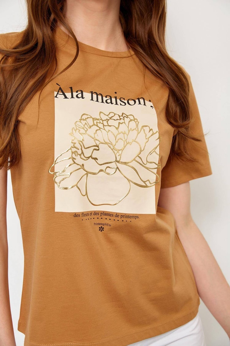 Moka Kısa Kol Baskılı T-ShirtST060S71235001