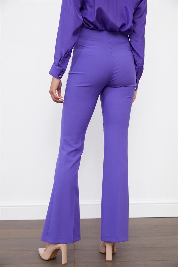 Mor İspanyol Paça Kumaş PantolonST040S201221
