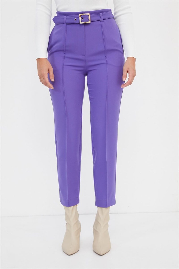 Mor Kemerli Kumaş PantolonST060S20539001