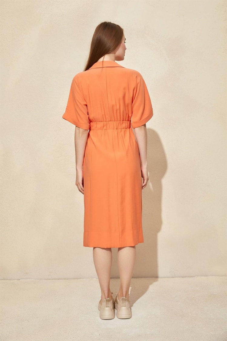 Oranj Hakim Yaka Midi ElbiseST060S40110001