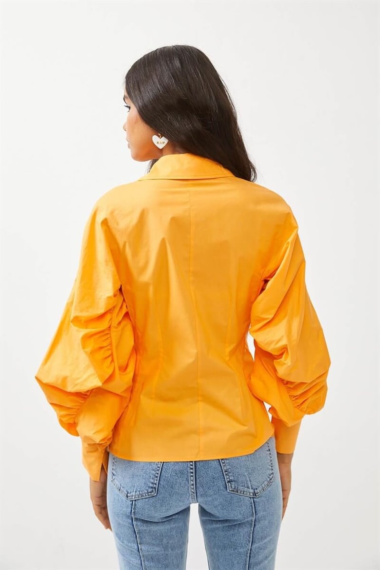 Oranj Kol Detaylı GömlekST060S55213001