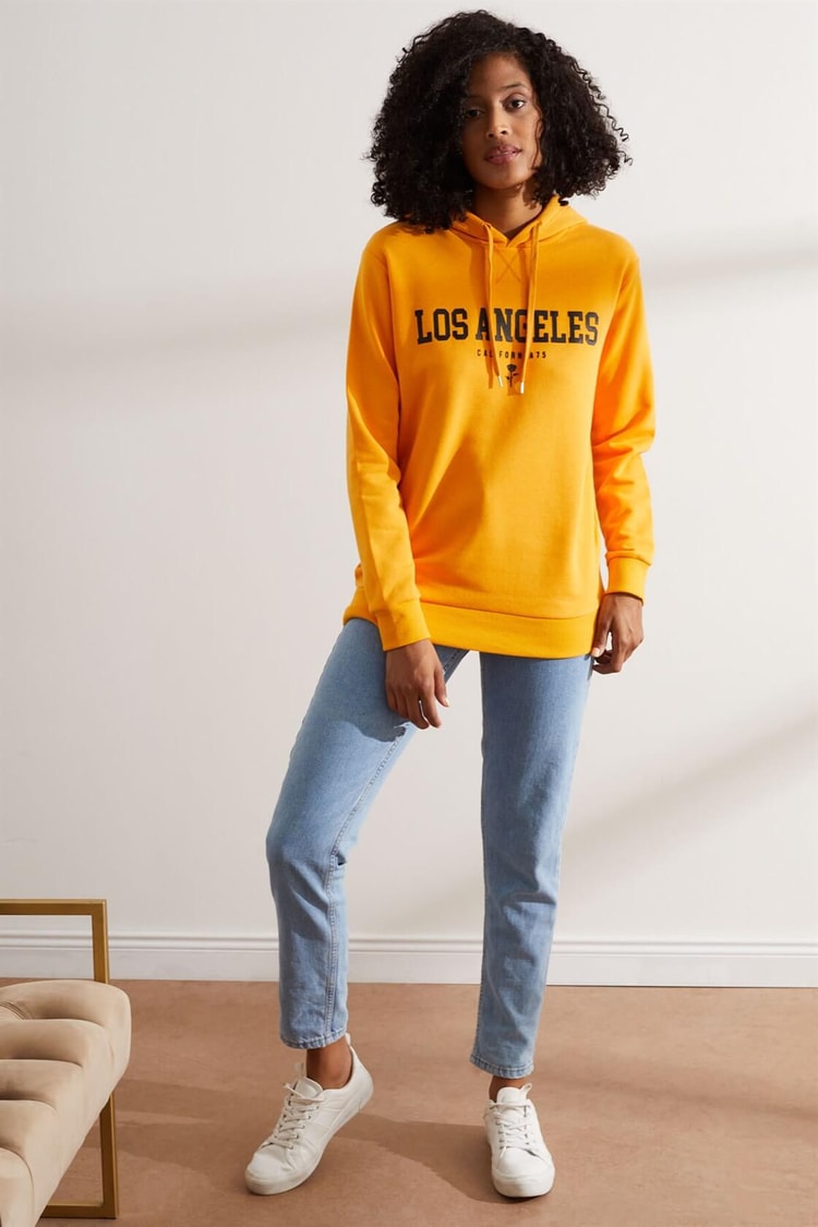 Oranj Los Angeles Kapüşonlu SweatshirtST060W7208201