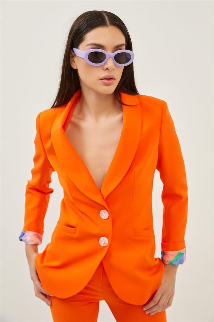 Oranj Mono Yaka Blazer Ceket Kumaş Pantolon TakımST060S90315002