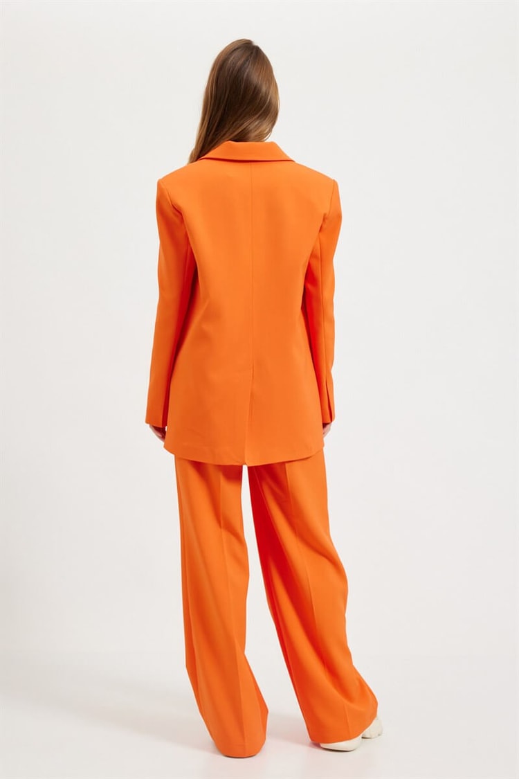 Oranj Tek Düğmeli Pantolonlu TakımST070W90487002
