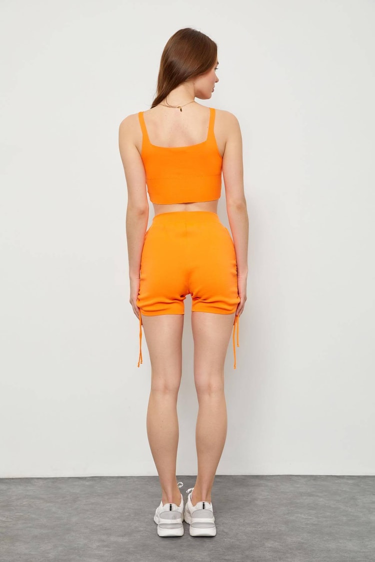 Oranj Triko Crop Ve Şort TakımST060S94097001