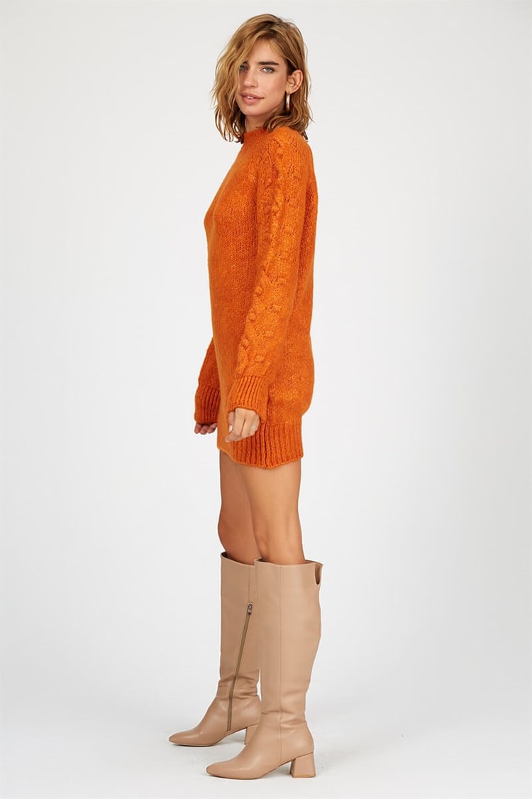 Oranj Uzun Kol Triko ElbiseST040W800552