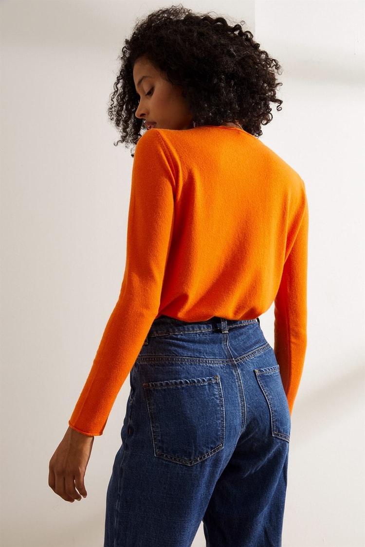 Oranj V Yaka Basic TrikoST060W9414501