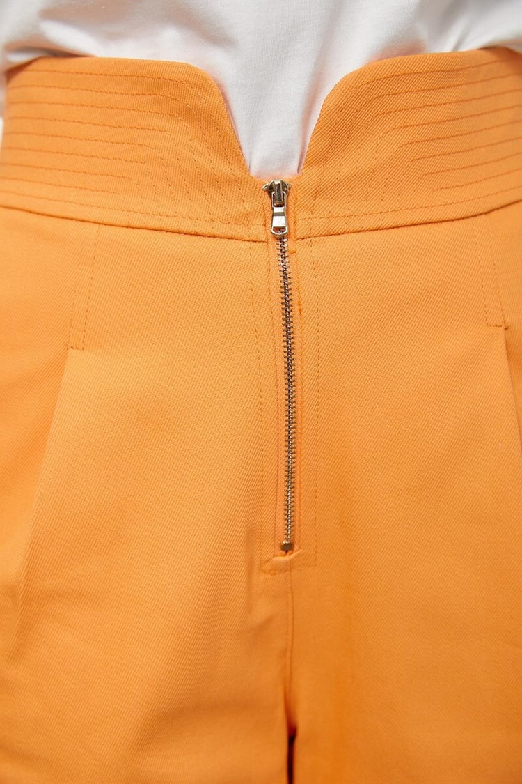 Oranj Yüksek Bel Fermuarlı PantolonST050S2040801