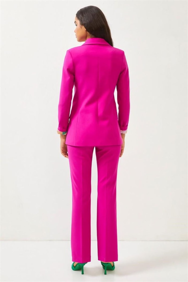 Orkide Astarlı Blazer Ceket Pantolon TakımST060S90316002