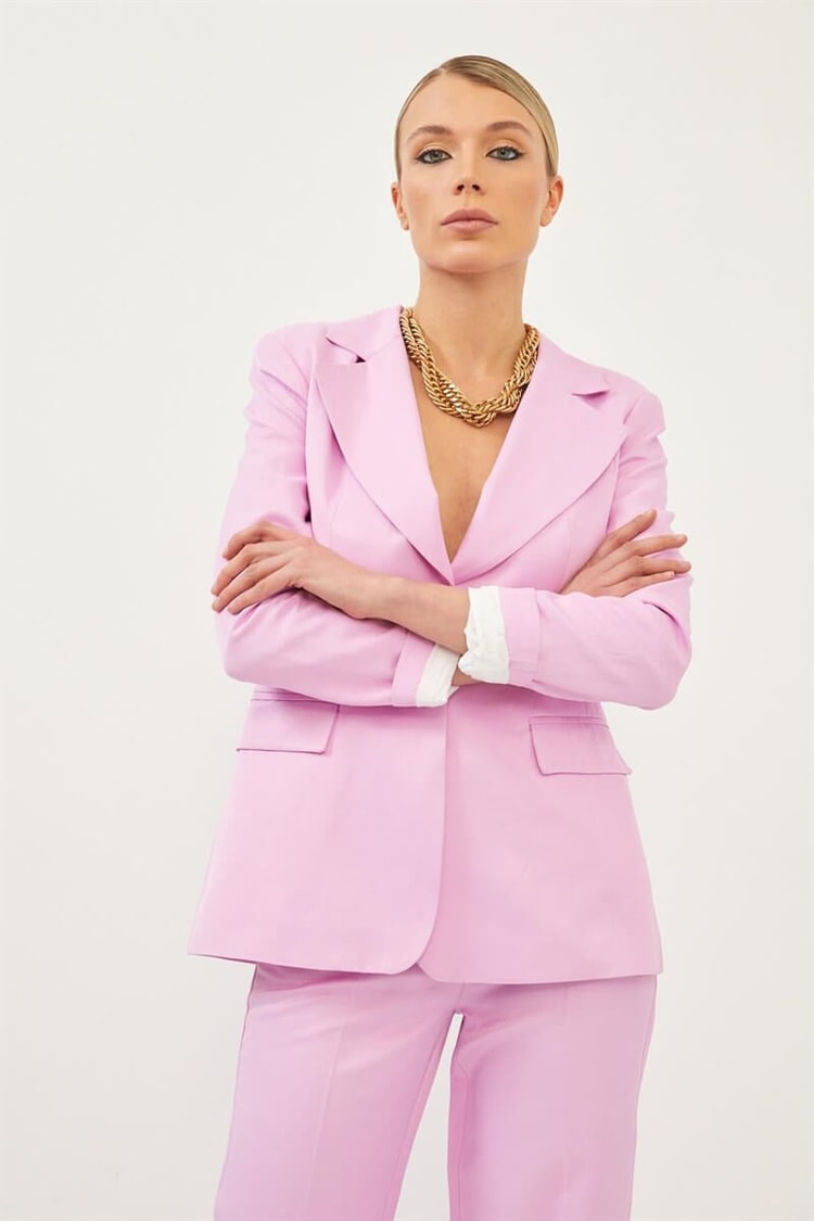 Pembe Blazer Ceket Pantolon TakımST060S90300002