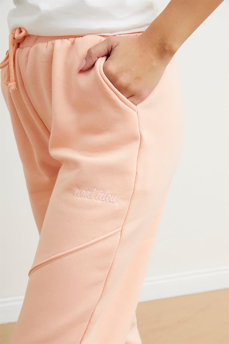 Pembe Cepli Beli Bağcıklı Jogger PantolonST050W2000301