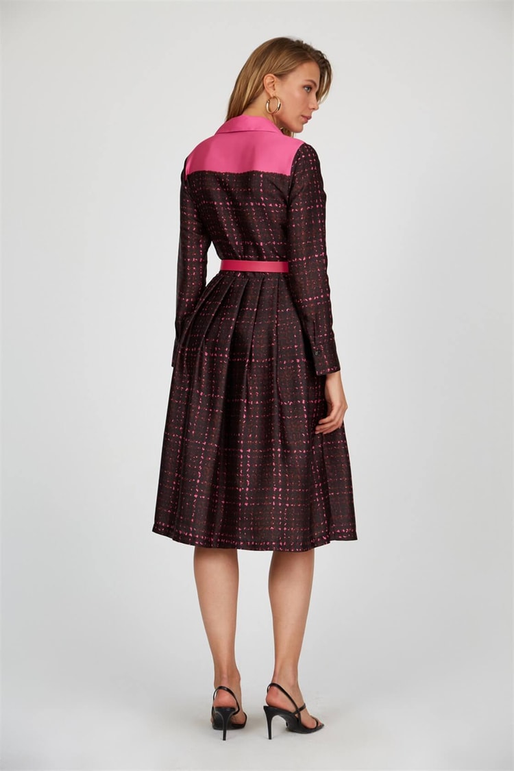 Pembe-Kahverengi ElbiseST050W403961