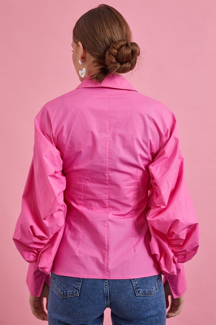 Pembe Kol Detaylı GömlekST060S55213001