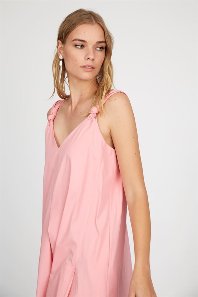Pembe Kolsuz Midi ElbiseST050S4054201