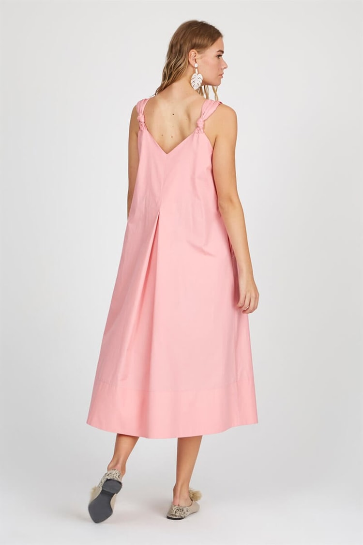 Pembe Kolsuz Midi ElbiseST050S4054201