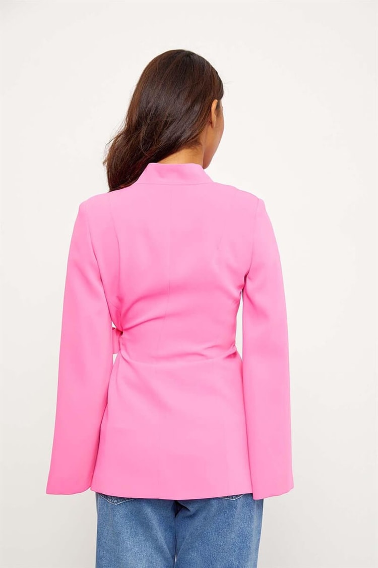 Pembe Kruvaze Pelerin CeketST040W90089004