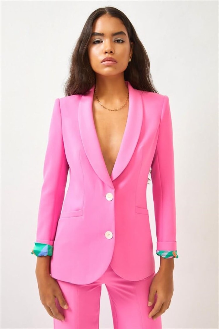 Pembe Mono Yaka Blazer CeketST060S90315002