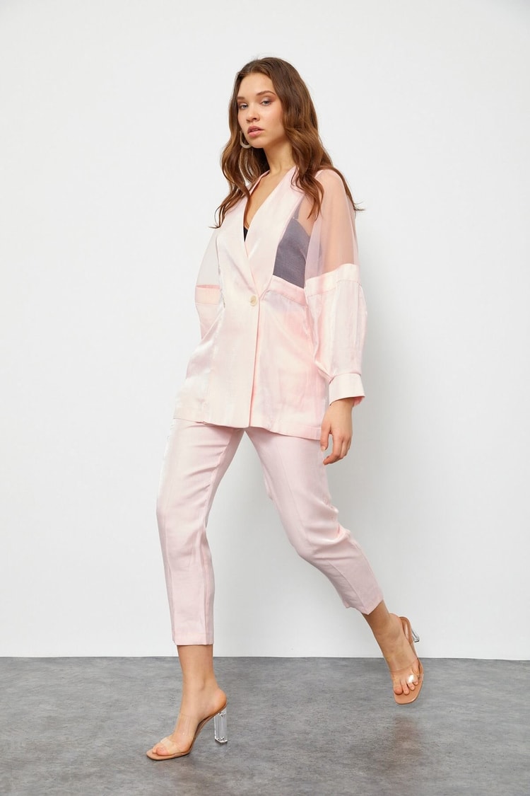Pembe Organze Kumaş Karışımlı TakımST060S60079001