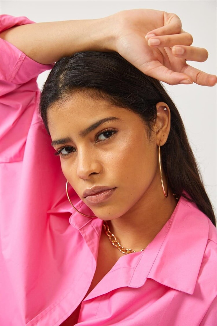 Pembe Oversize GömlekST060S55243001