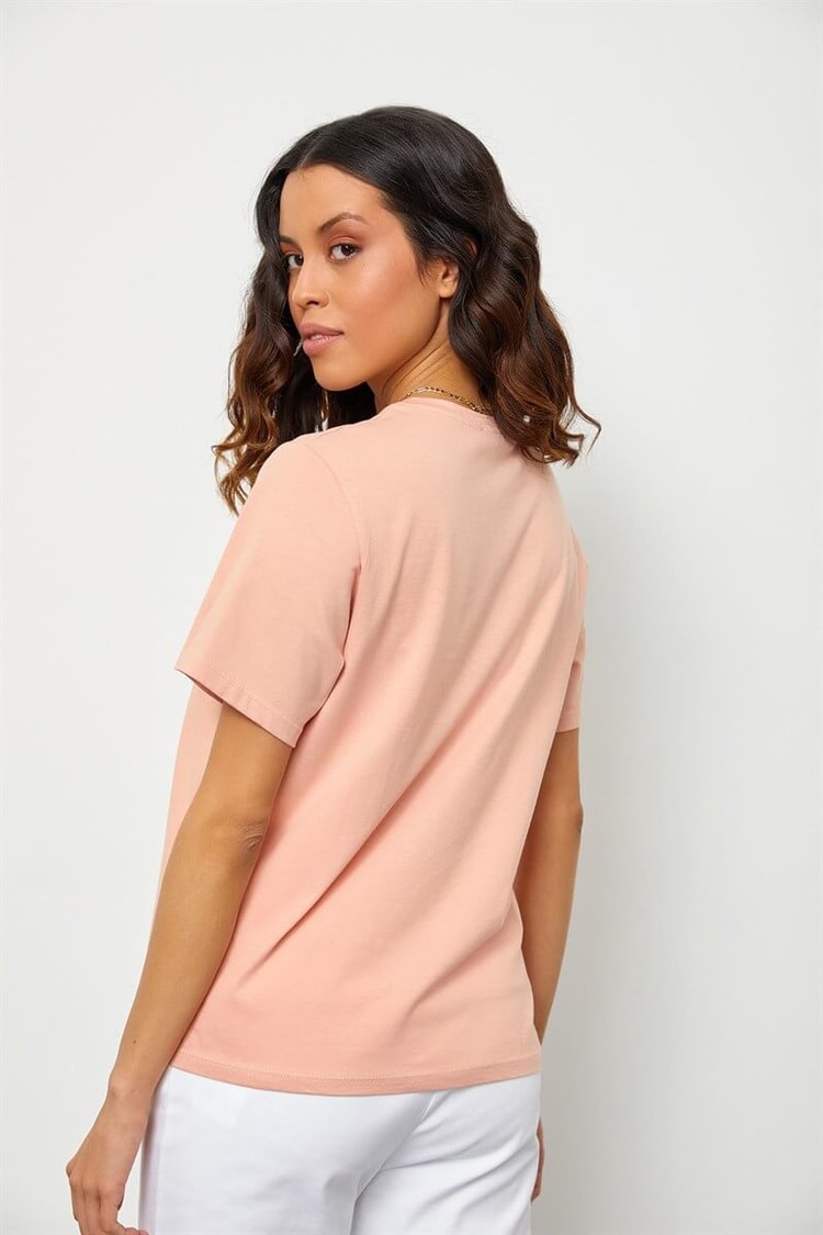 Pudra Baskılı Kısa Kol T-ShirtST060S71190001