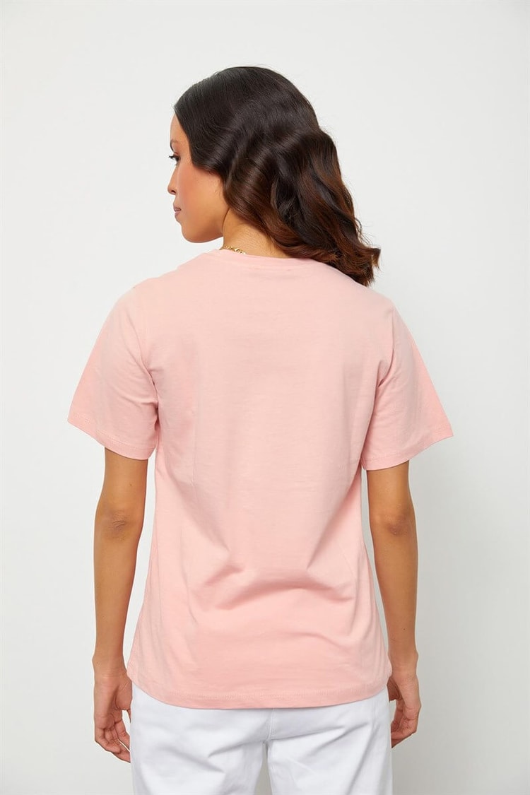Pudra Baskılı Kısa Kol T-ShirtST060S71190016
