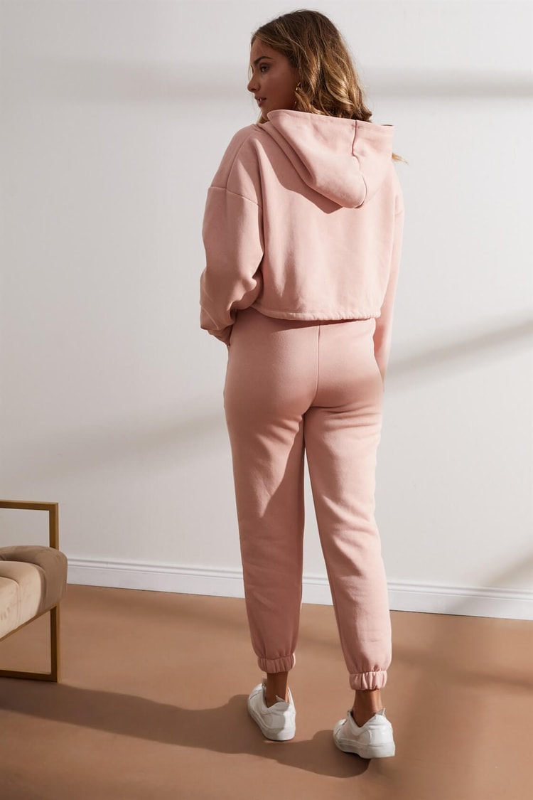 Pudra Crop Sweatshirt Jogger Eşofman TakımıST050W6005501