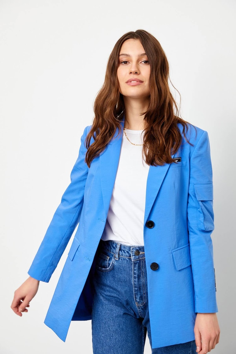 Saks Düğme Detaylı Spor CeketST060S90244001