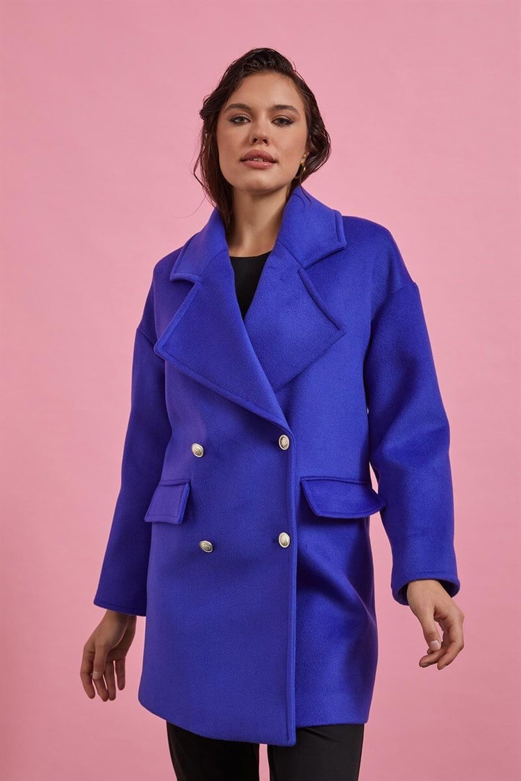 Saks Kruvaze Oversize Kaşe KabanST060W64135001