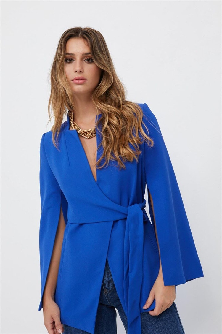 Saks Kruvaze Pelerin CeketST040W90089004