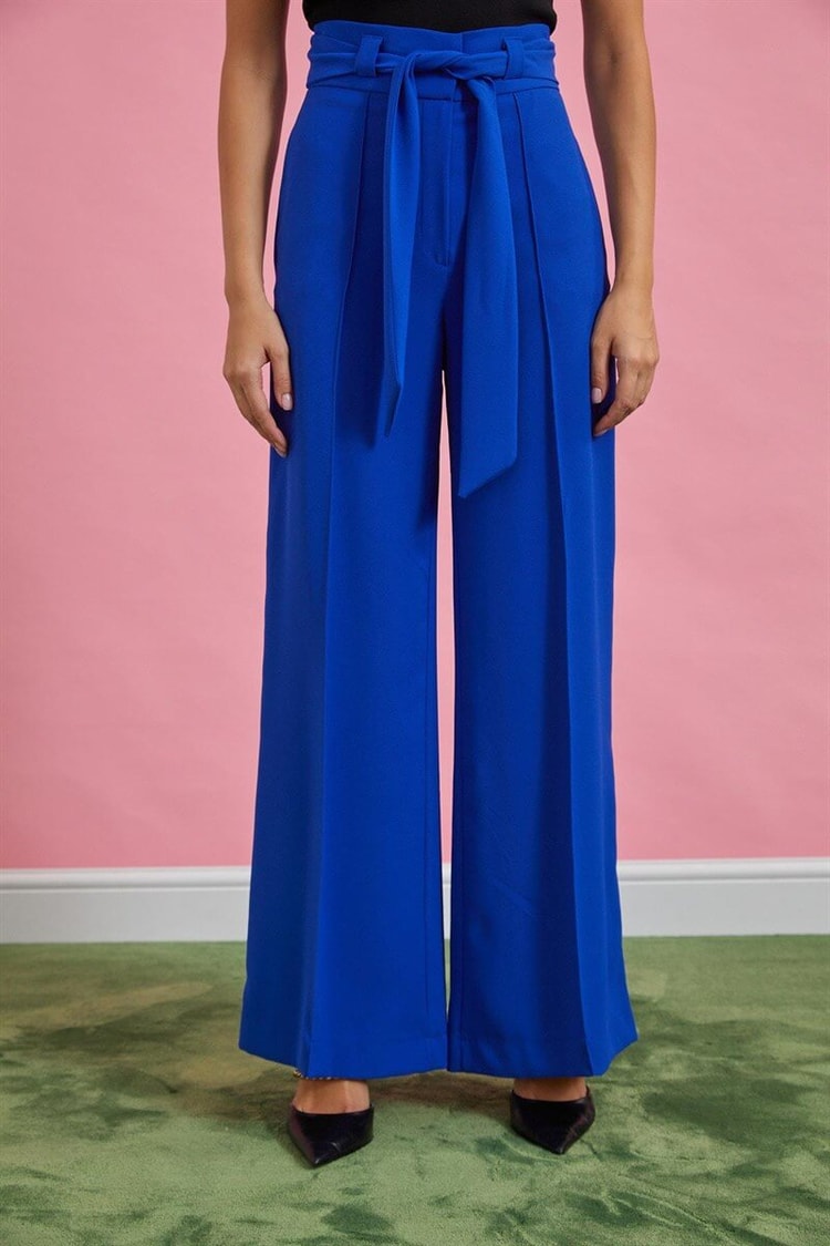 Saks Kuşaklı İspanyol Paça PantolonST060W20597001