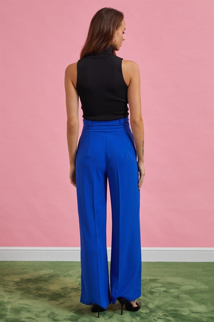 Saks Kuşaklı İspanyol Paça PantolonST060W20597001