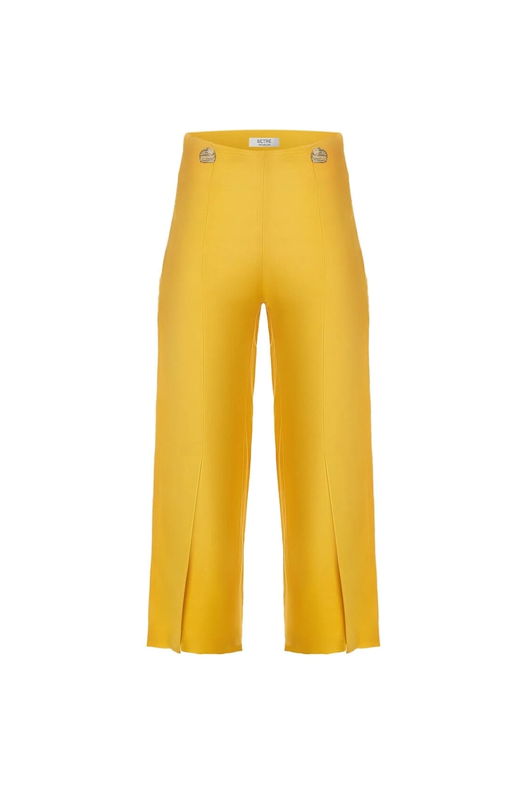 Sarı Bel Kapri PantolonST050S2025501