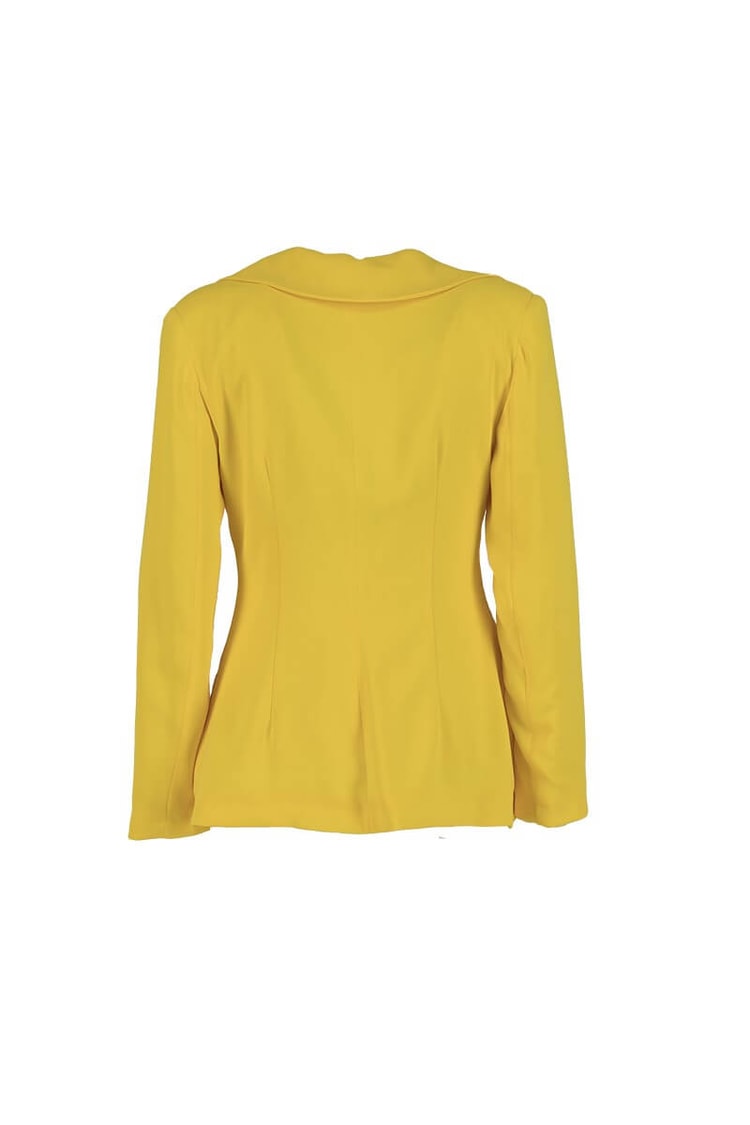 Sarı Düğüm Detaylı Anvelop Blazer Ceket Pantolon TakımST060S90350002