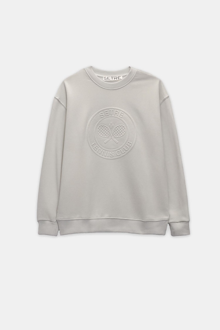 Açık Taş Omuz Detaylı Bisiklet Yaka Uzun Kollu Sweatshirt Kadın Sweatshirt modelleri