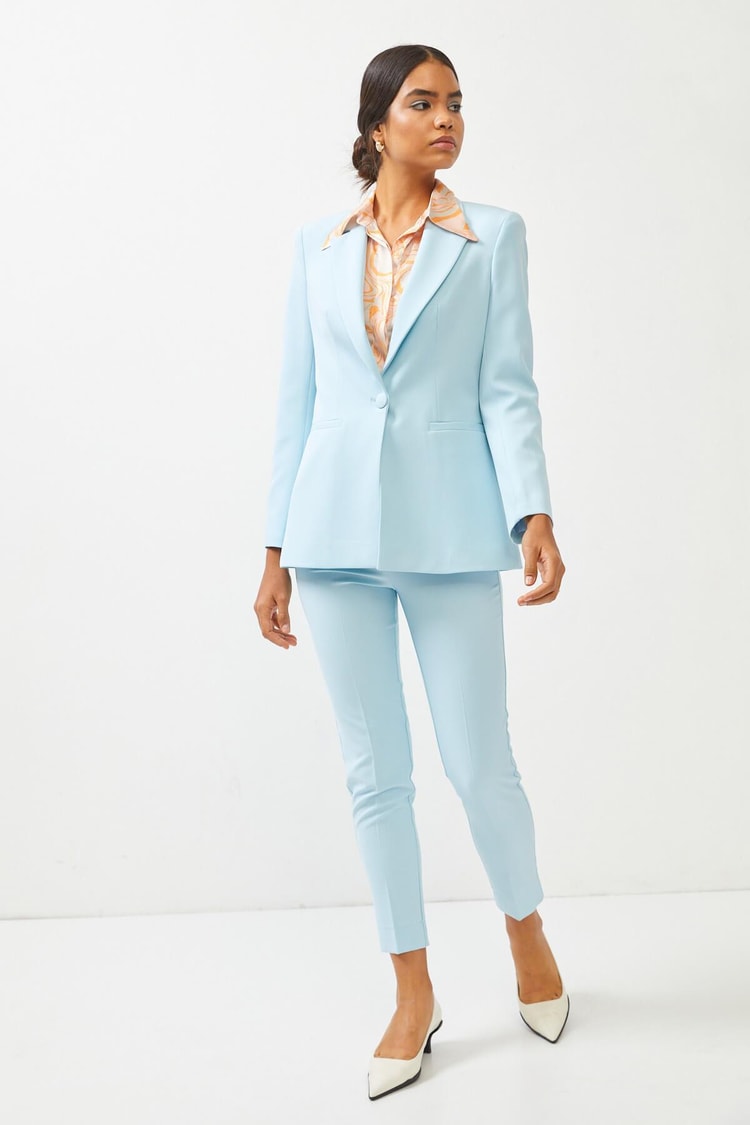 Aqua Blazer Ceket Pantolon Takım Kadın Takım Elbise modelleri