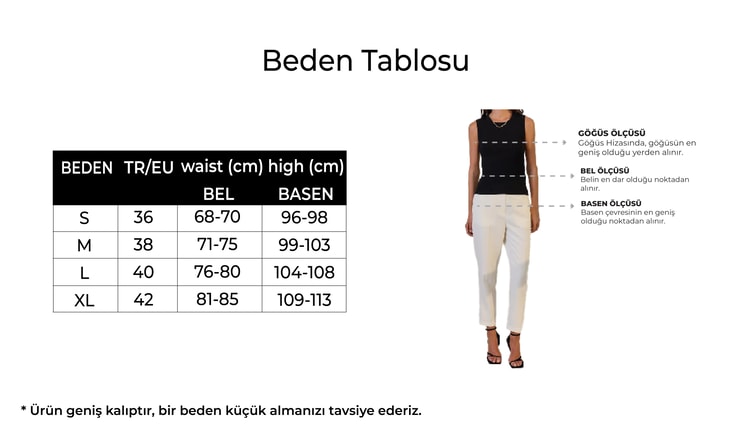 Bej Geniş Kesim Pantolon Kadın Pantolon modelleri