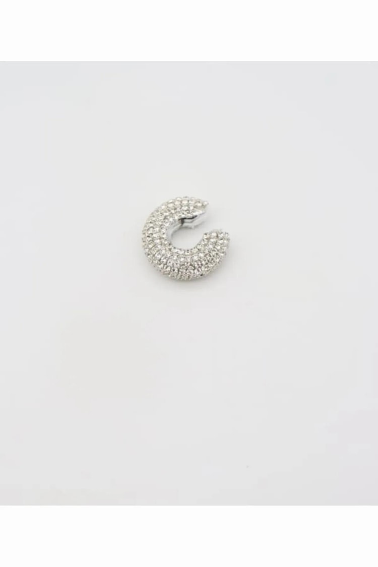 Beyaz Zirkon Taş Kaplı Gümüş Renk Vıp Earcuff Kıkırdak Küpe Kadın Kategorisiz modelleri