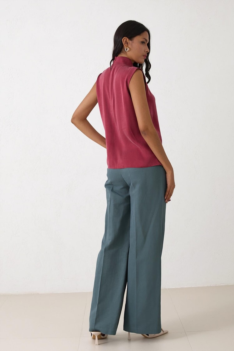 Bordo 1YB4CBL1261 BLUZ Kadın Bluz modelleri
