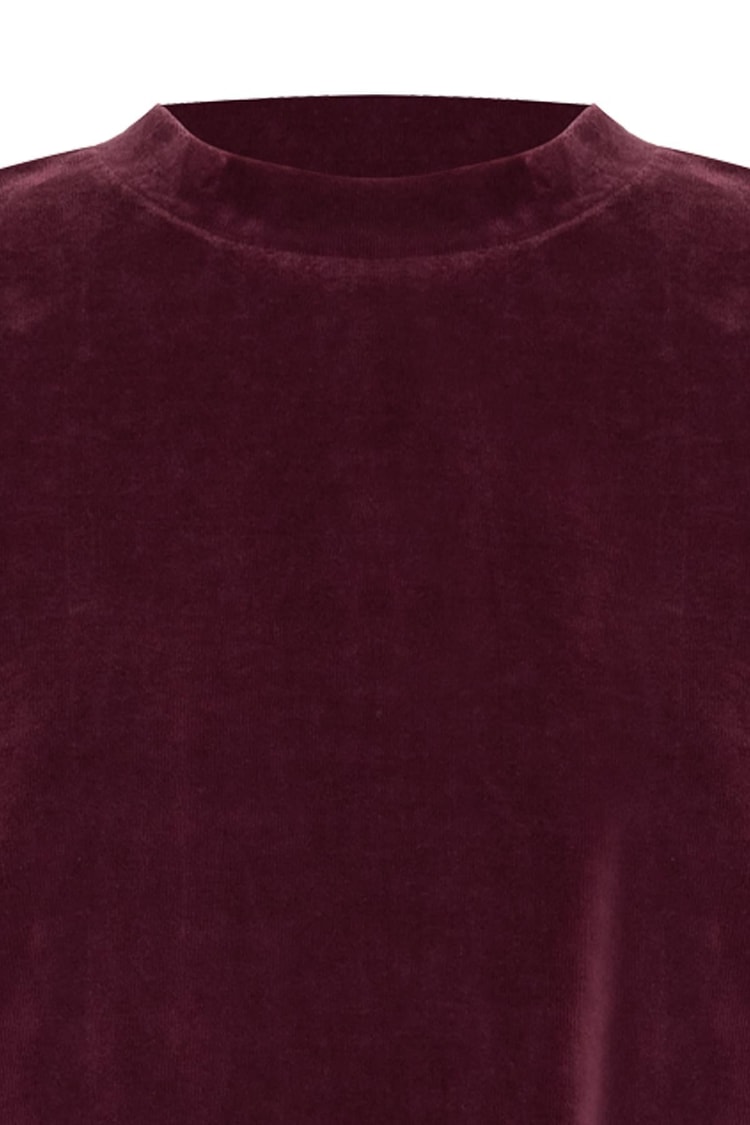 Bordo Kol Ve Belden Lastik Detaylı Rahat Kesim Sweatshirt Kadın Kategorisiz modelleri