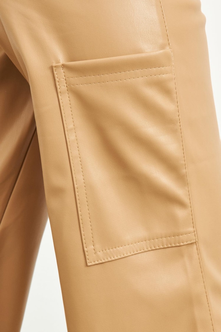 Camel Yüksek Bel Pantolon Kadın Jean modelleri