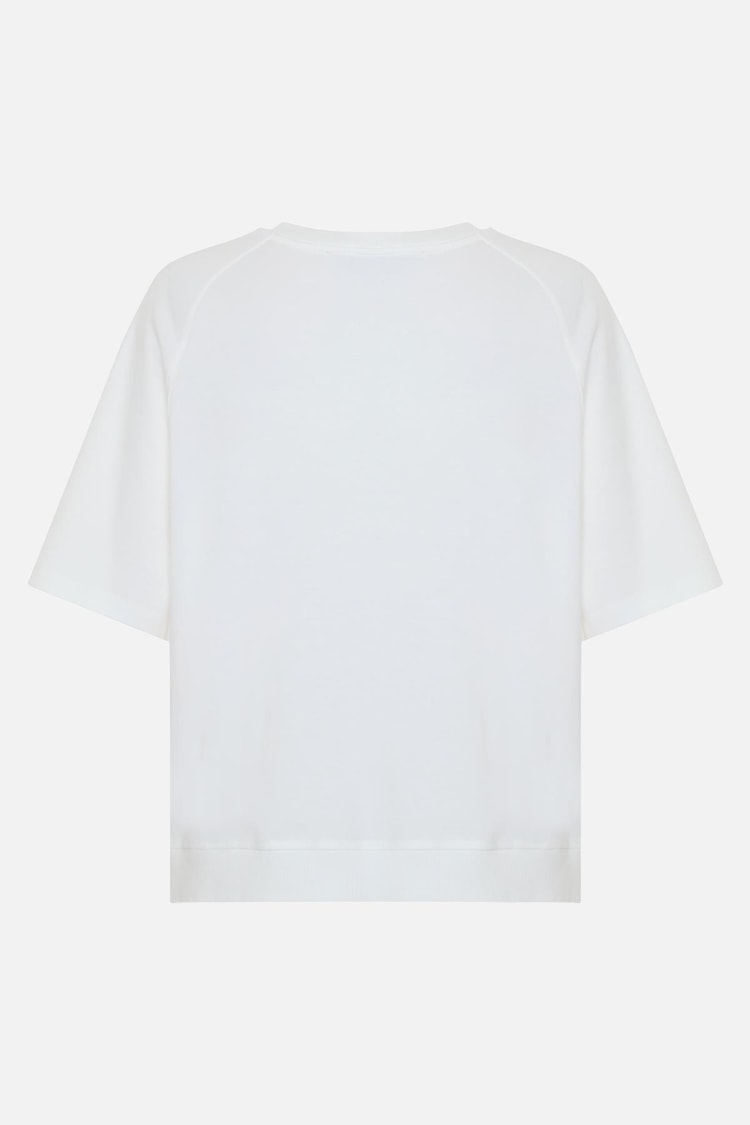 Ekru %100 Pamuklu Kısa Kollu T-Shirt Kadın T-Shirt modelleri