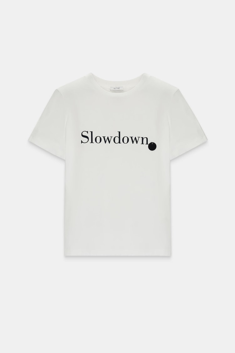 Ekru 1YD2CTS0350 T-SHIRT Kadın T-Shirt modelleri
