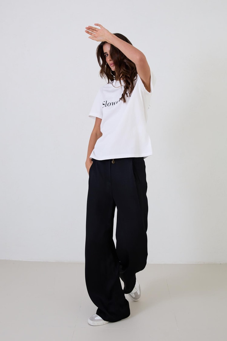 Ekru 1YD2CTS0350 T-SHIRT Kadın T-Shirt modelleri