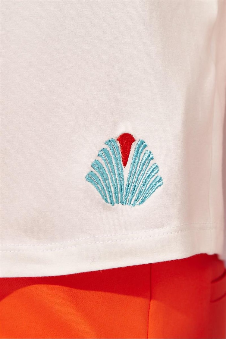 Ekru 1YU2CTS0294 T-SHIRT Kadın Kategorisiz modelleri