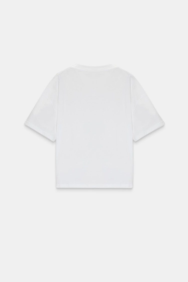 Ekru 2YB4CTS0413 T-SHIRT Kadın T-Shirt modelleri