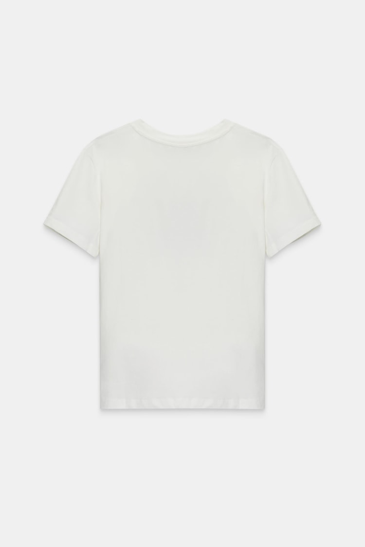 Ekru 2YB4CTS0445 T-SHIRT Kadın T-Shirt modelleri