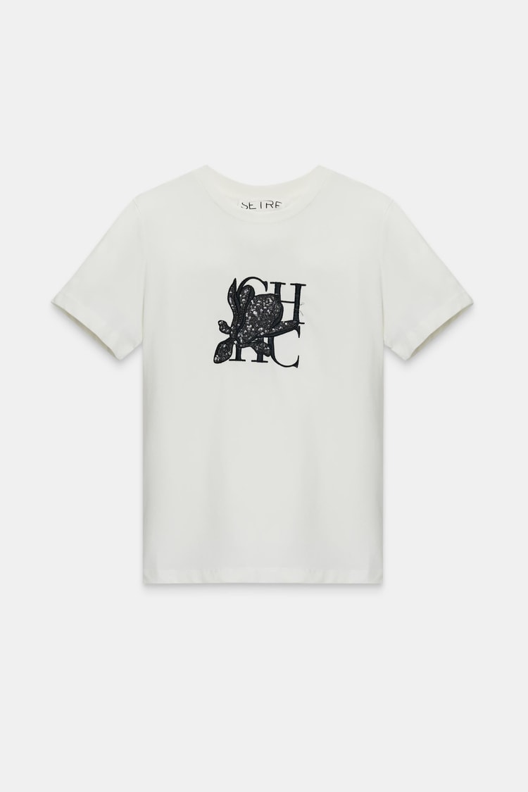 Ekru 2YB4CTS0445 T-SHIRT Kadın T-Shirt modelleri